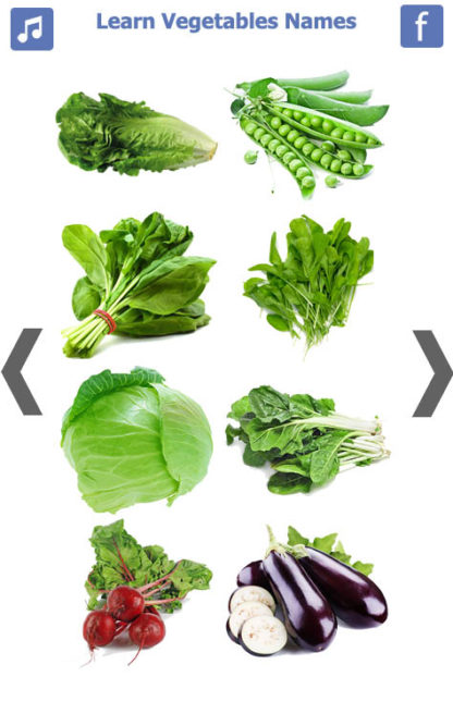 Learn Vegetables Name (2)