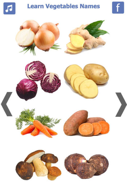 Learn Vegetables Name (5)