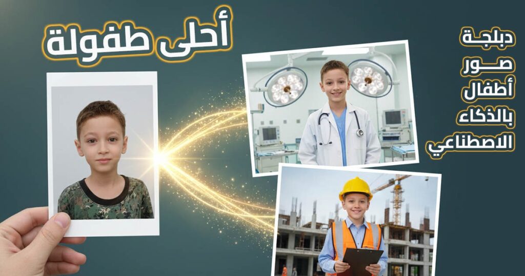 تطبيق أحلى طفولة - دبلجة صور أطفال بالذكاء الاصطناعي