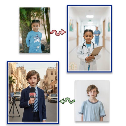 تطبيق أحلى طفولة - دبلجة صور أطفال بالذكاء الاصطناعي